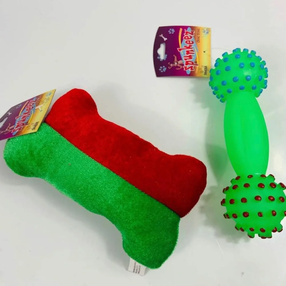 Brand New (2) Squeaky Dog Toys